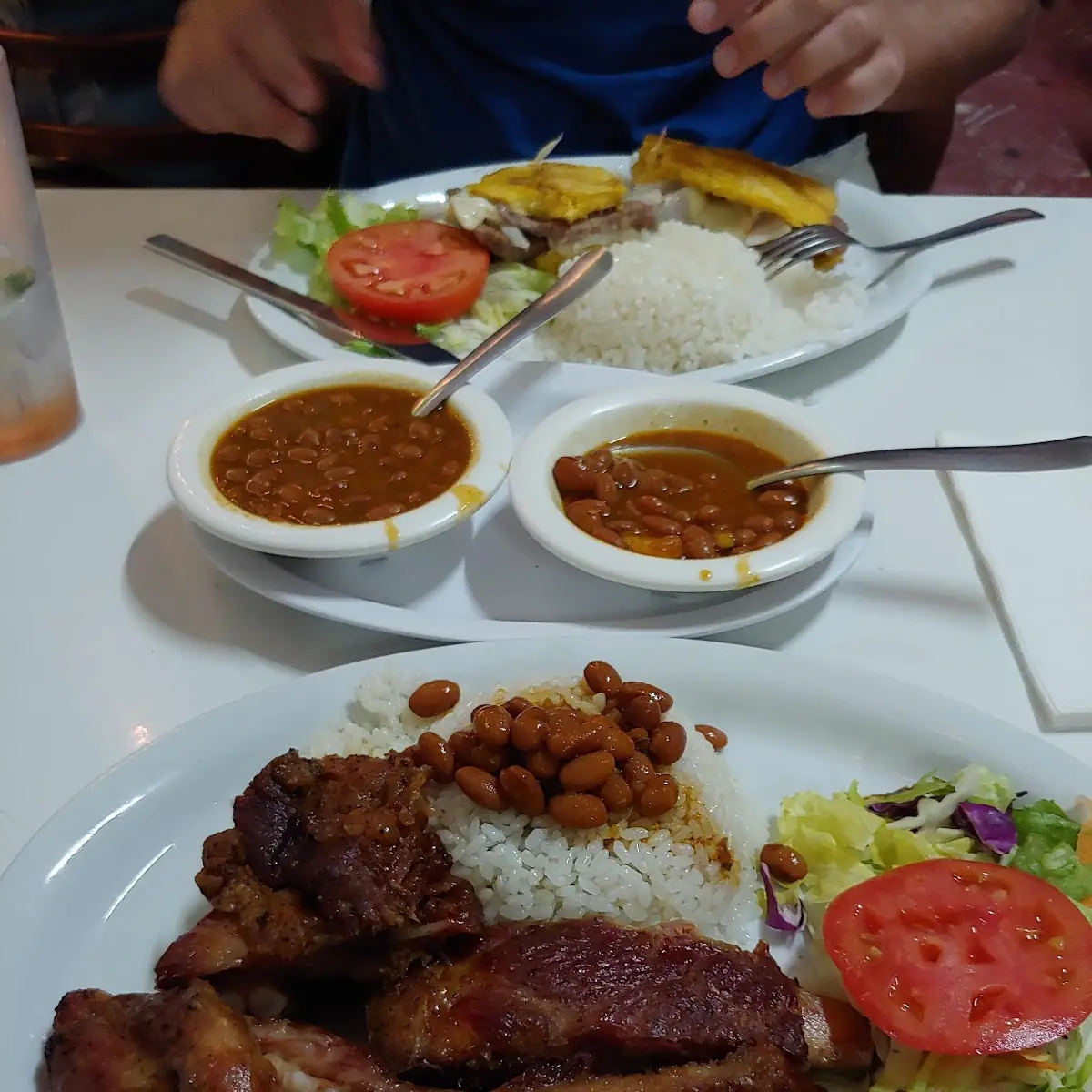 Pork Ribs and Plantain Steak Sandwich