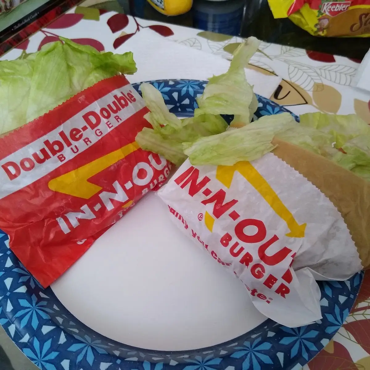 Cheeseburger & Double Double Cheeseburger Wrapped with Lettuce Wraps