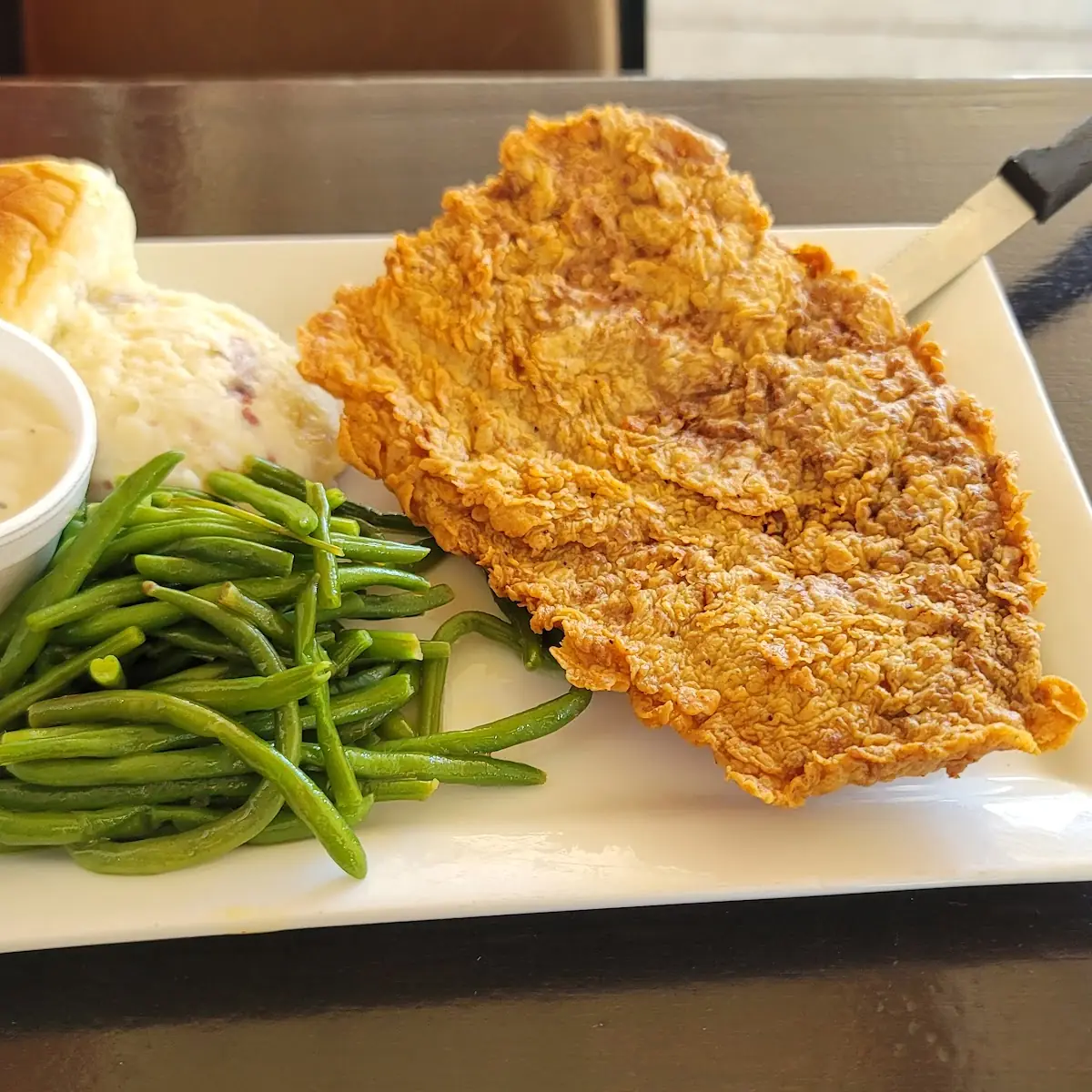 Fried Steak Green Beans