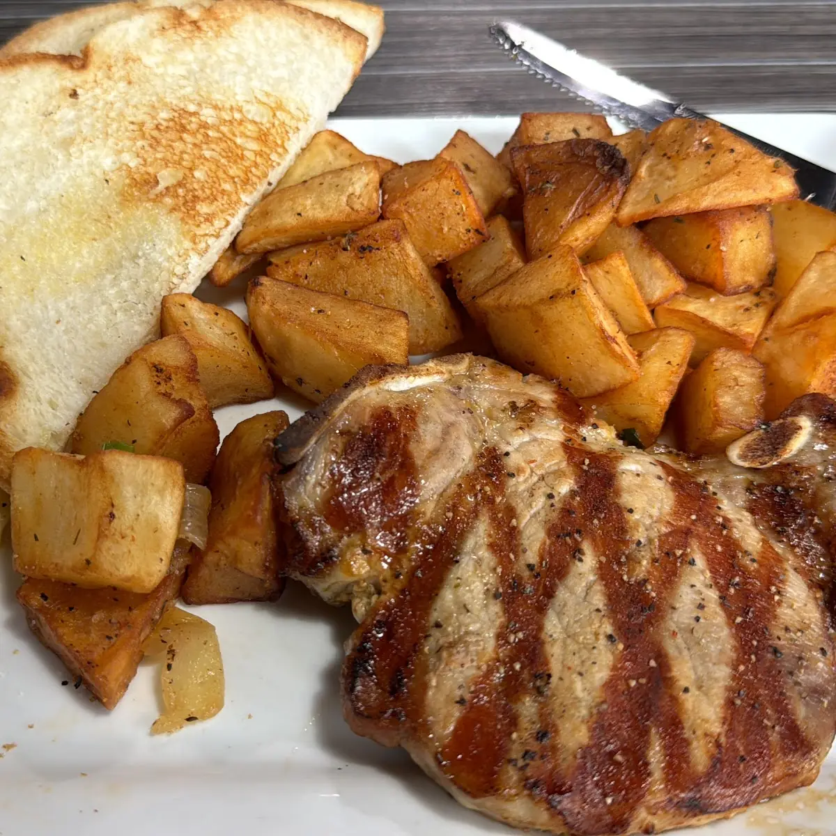 Pork Chop Breakfast