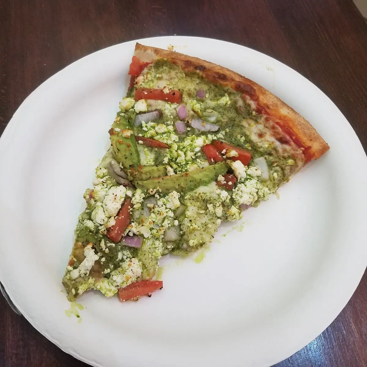 Pesto Pizza Slice