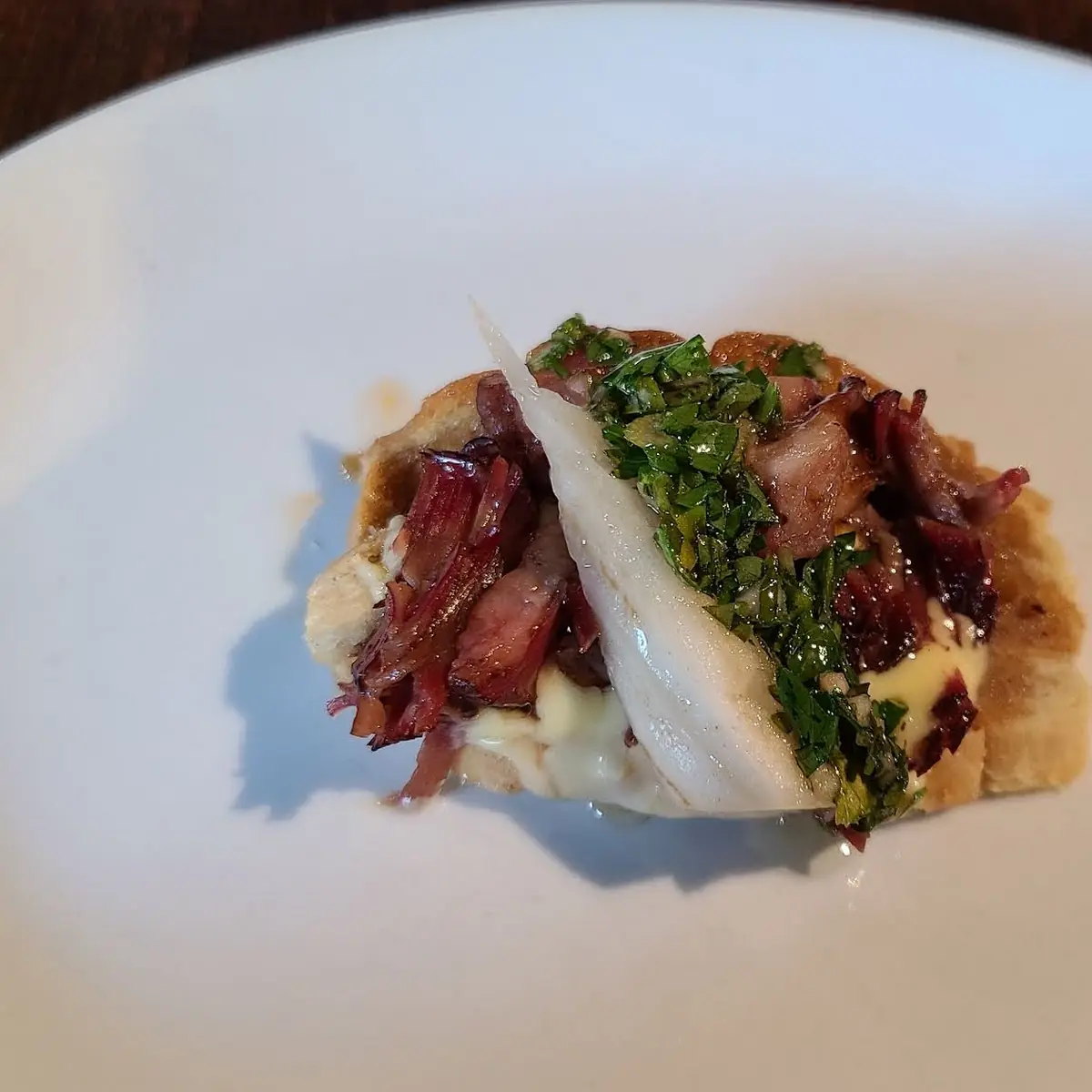 Smoked & Braised Beef Crostini
