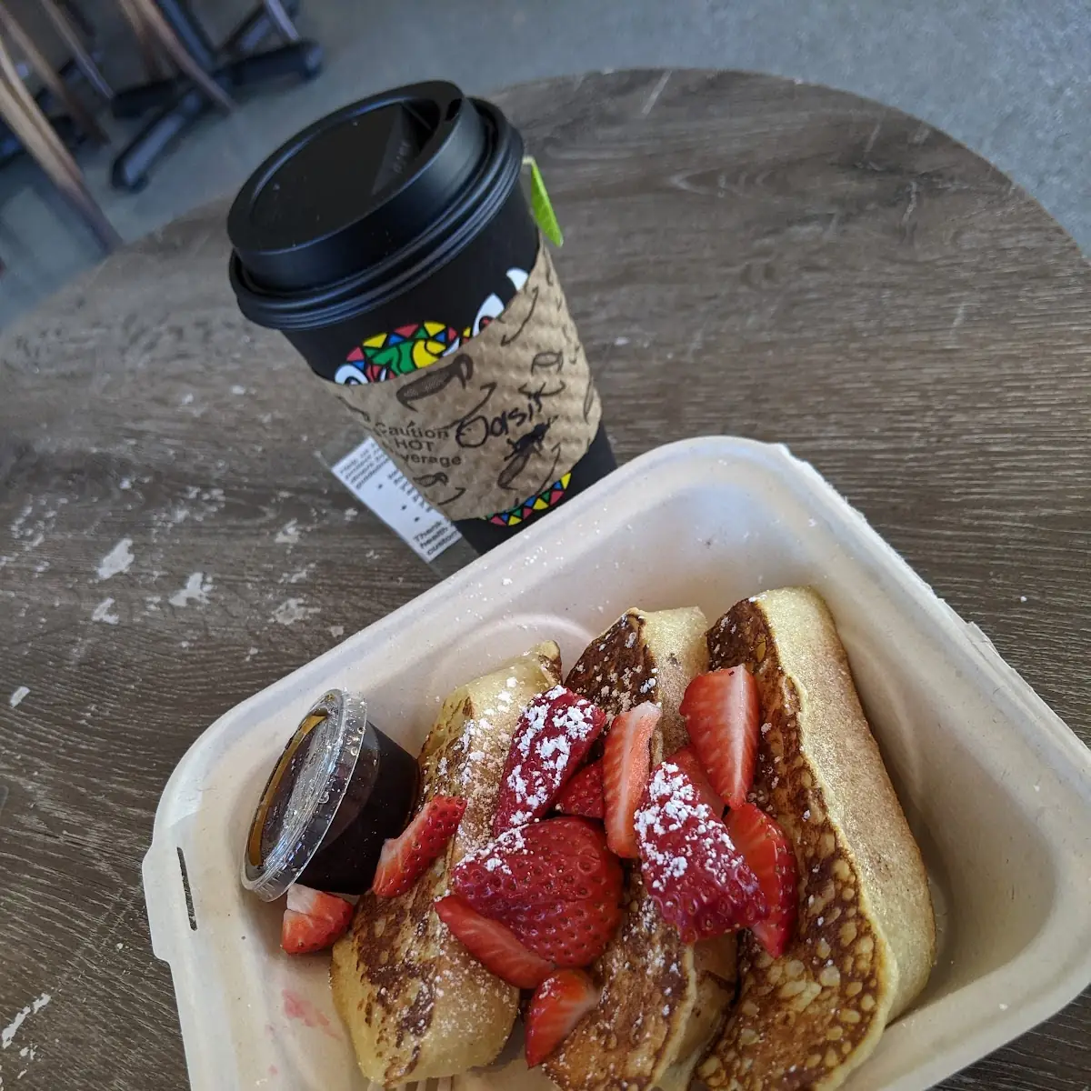 JP's Waffle Strawberry Banana Nutella