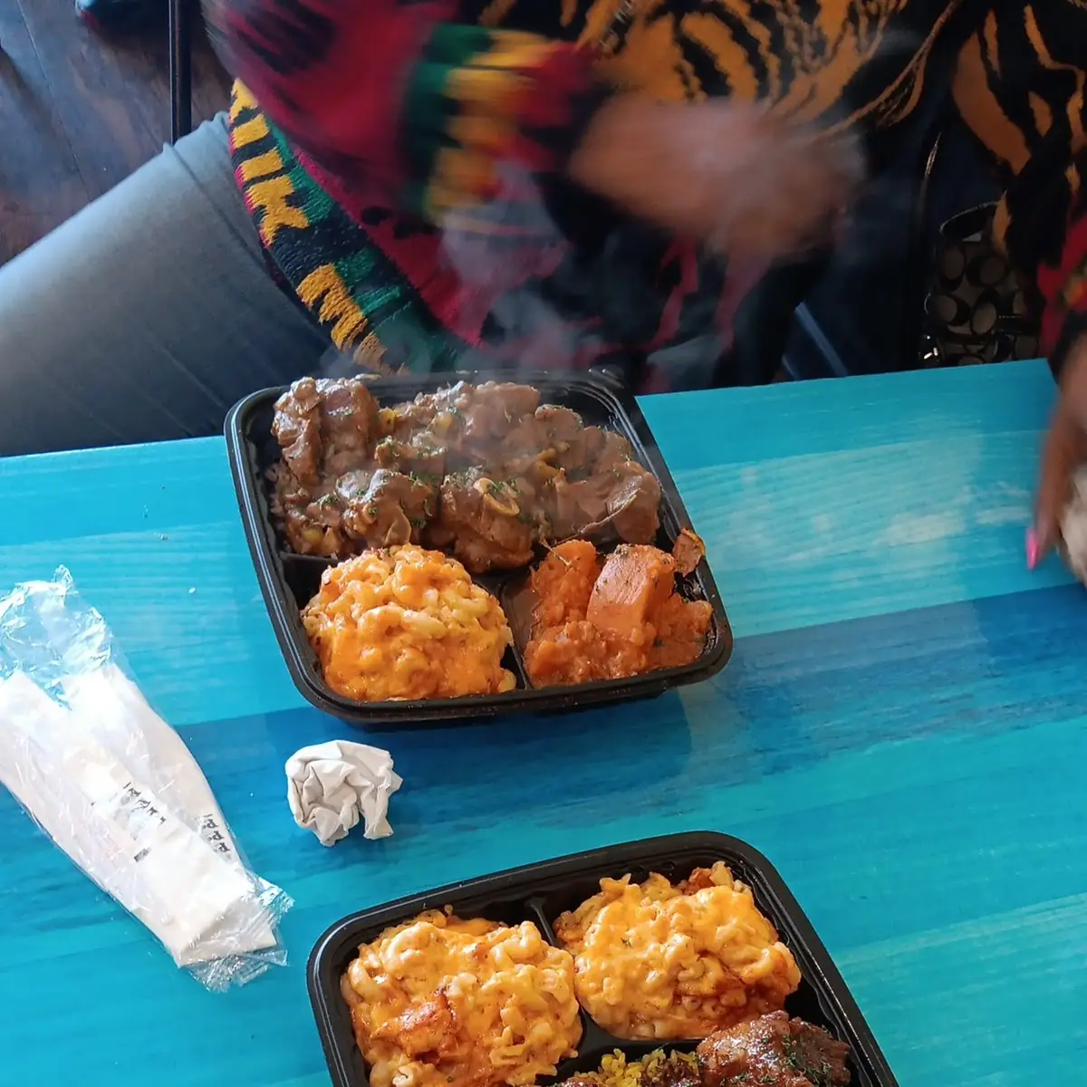 Curry Goat and Oxtail Dinner