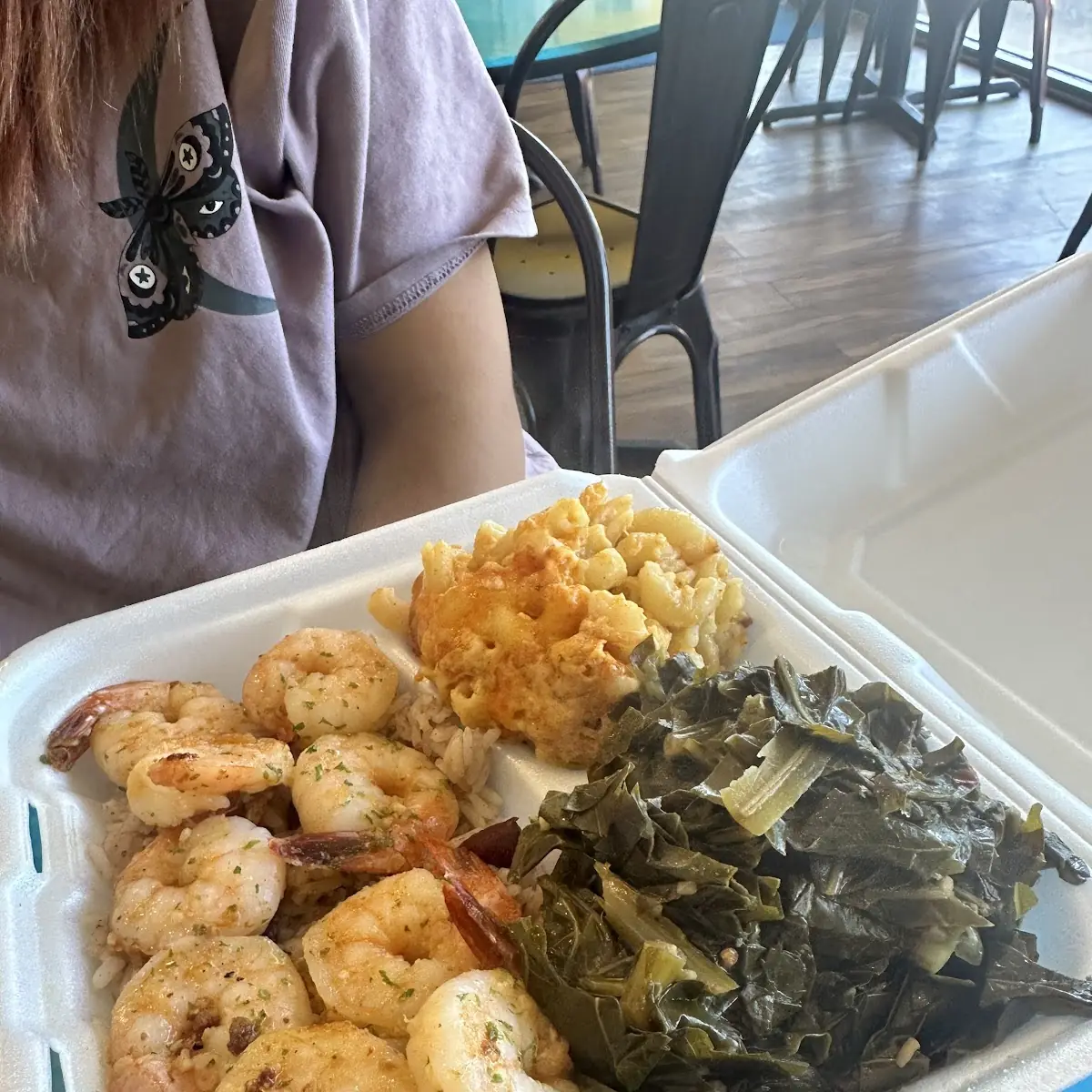 Mac N Cheese and Collards