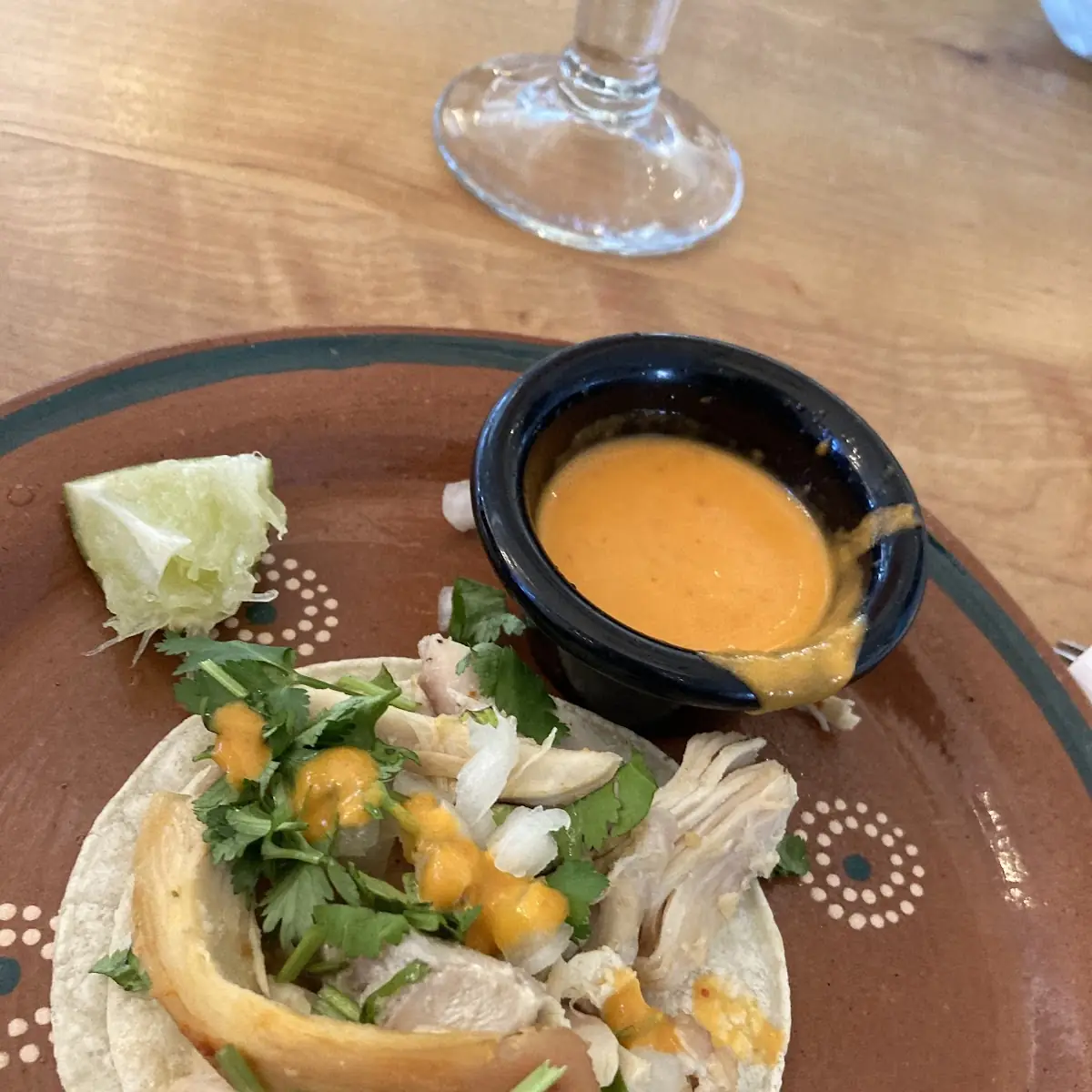 Chicken Street Taco and Salsa