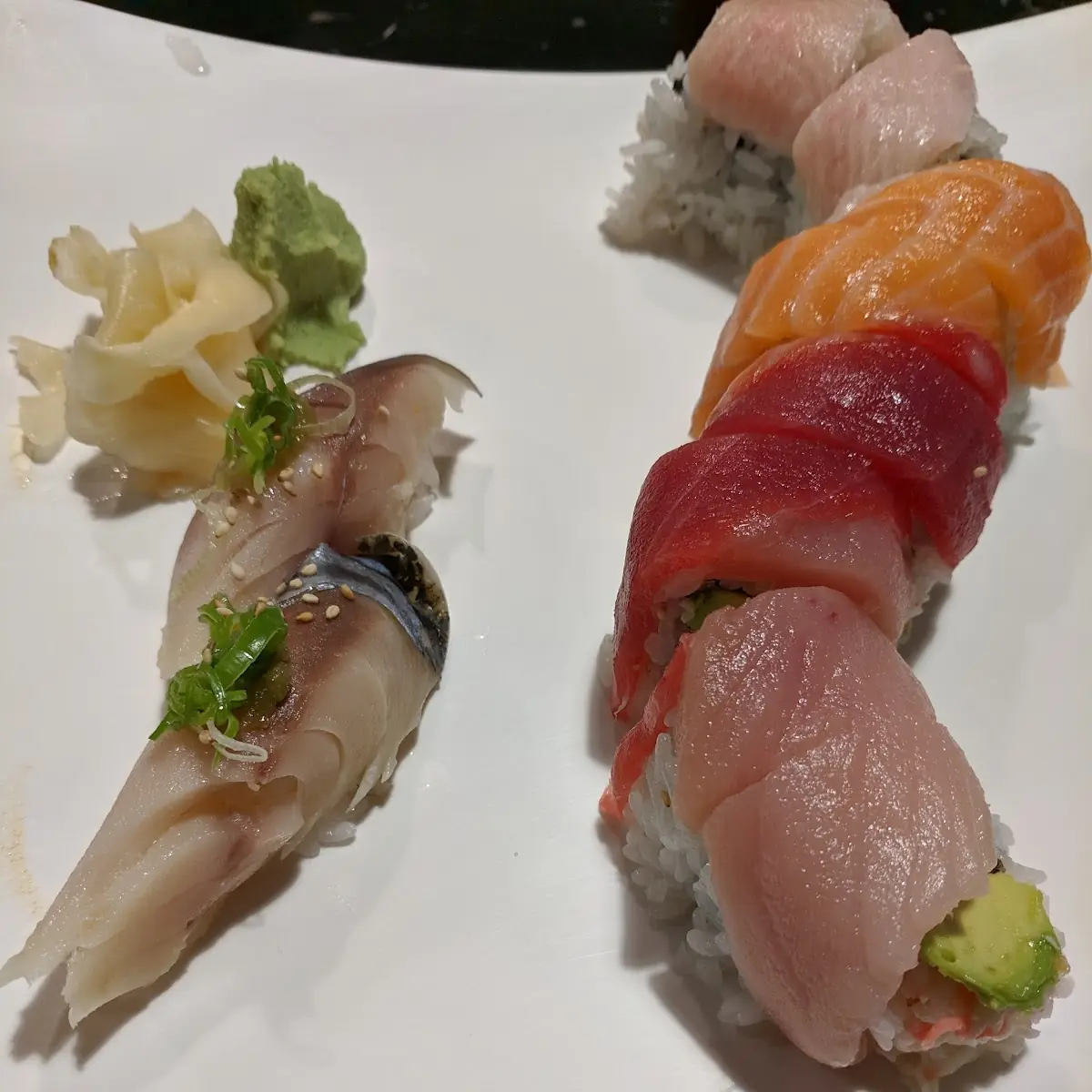 Rainbow Roll & Saba