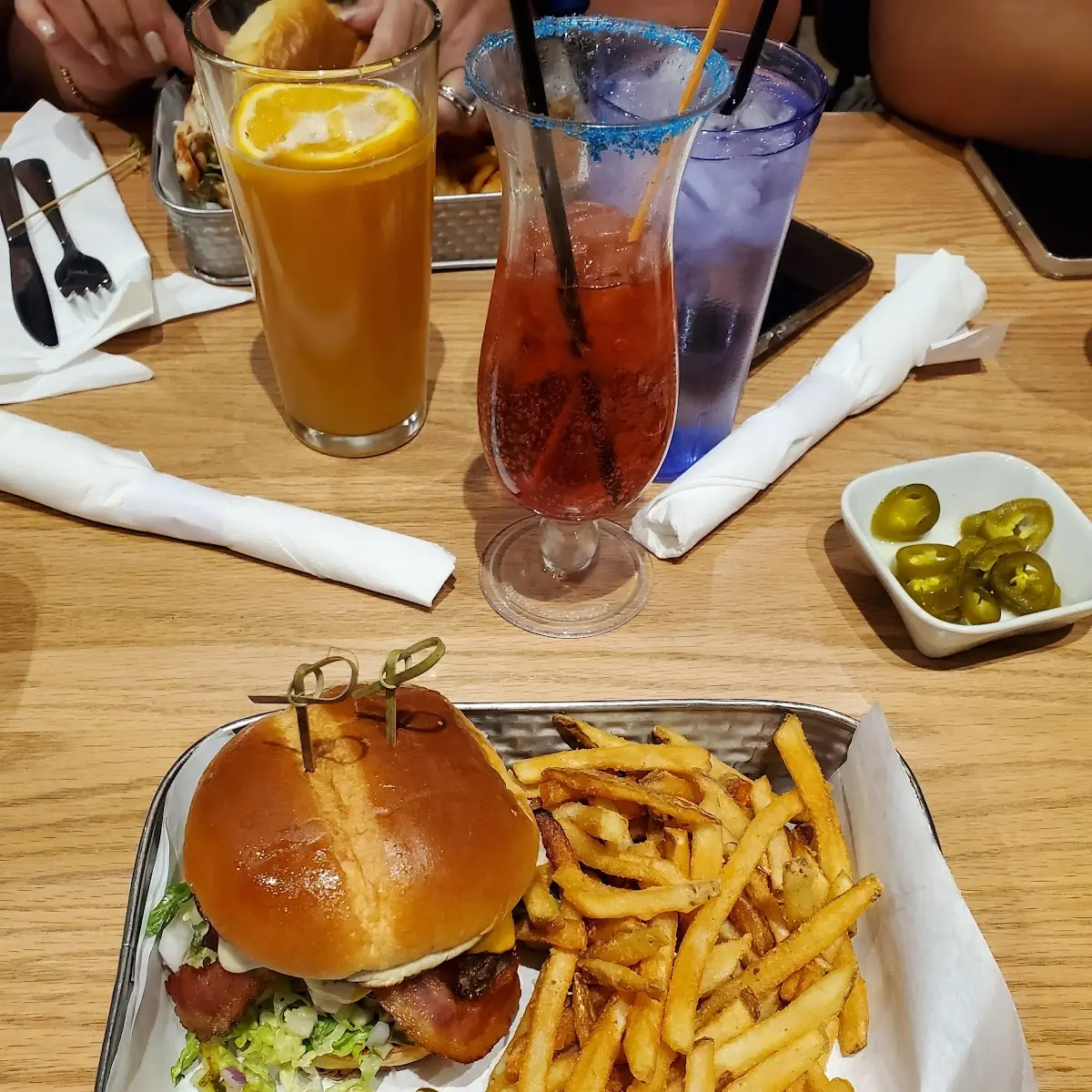 Single Bacon Burger with Fries