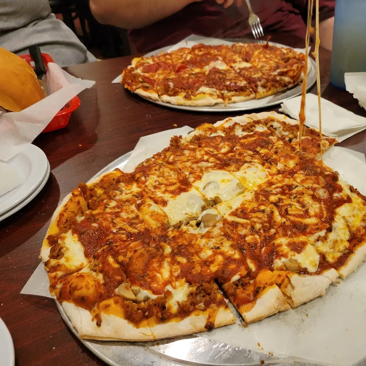 Thin Crust Pizza with Toppings