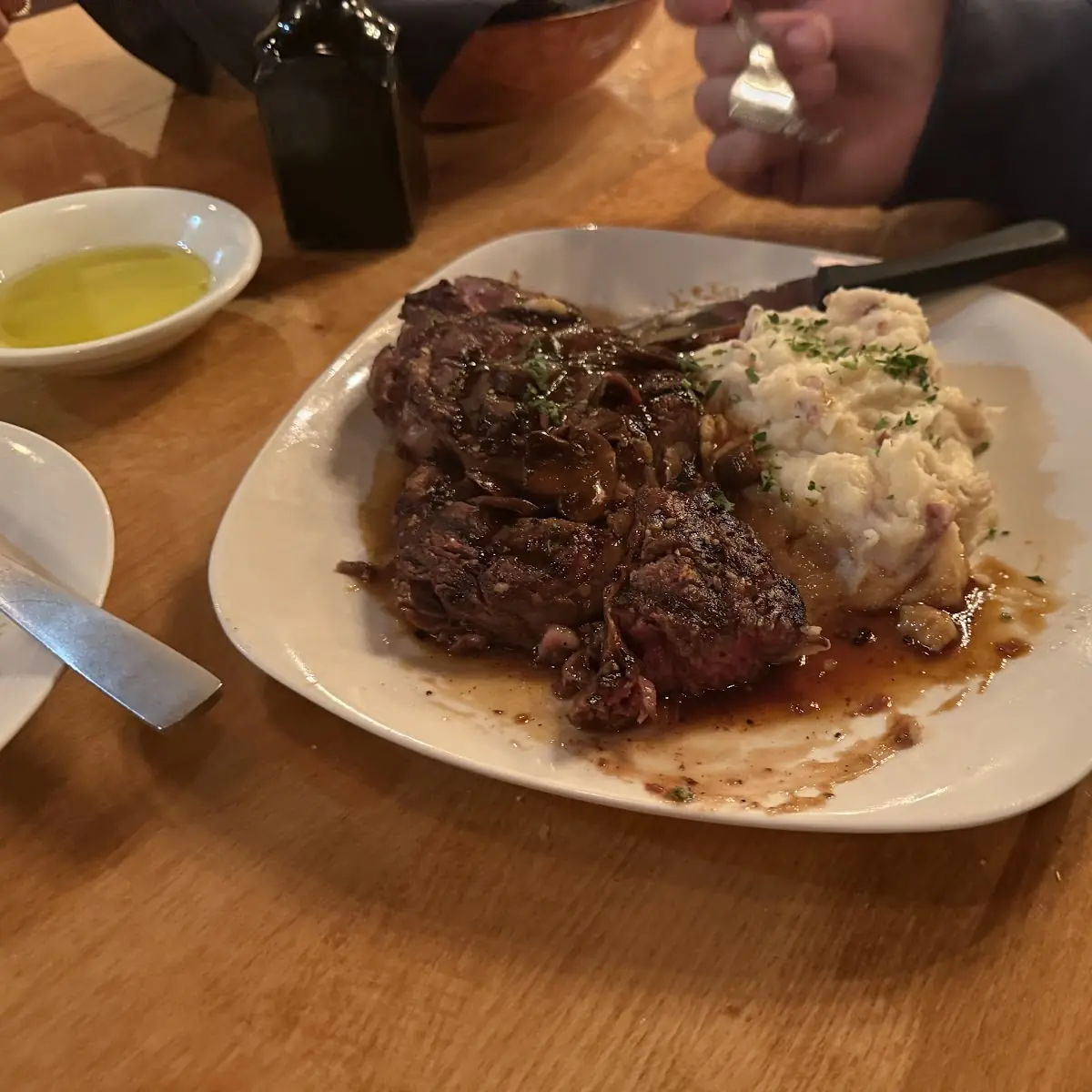 Ribeye Steak and Mashed Potatoes