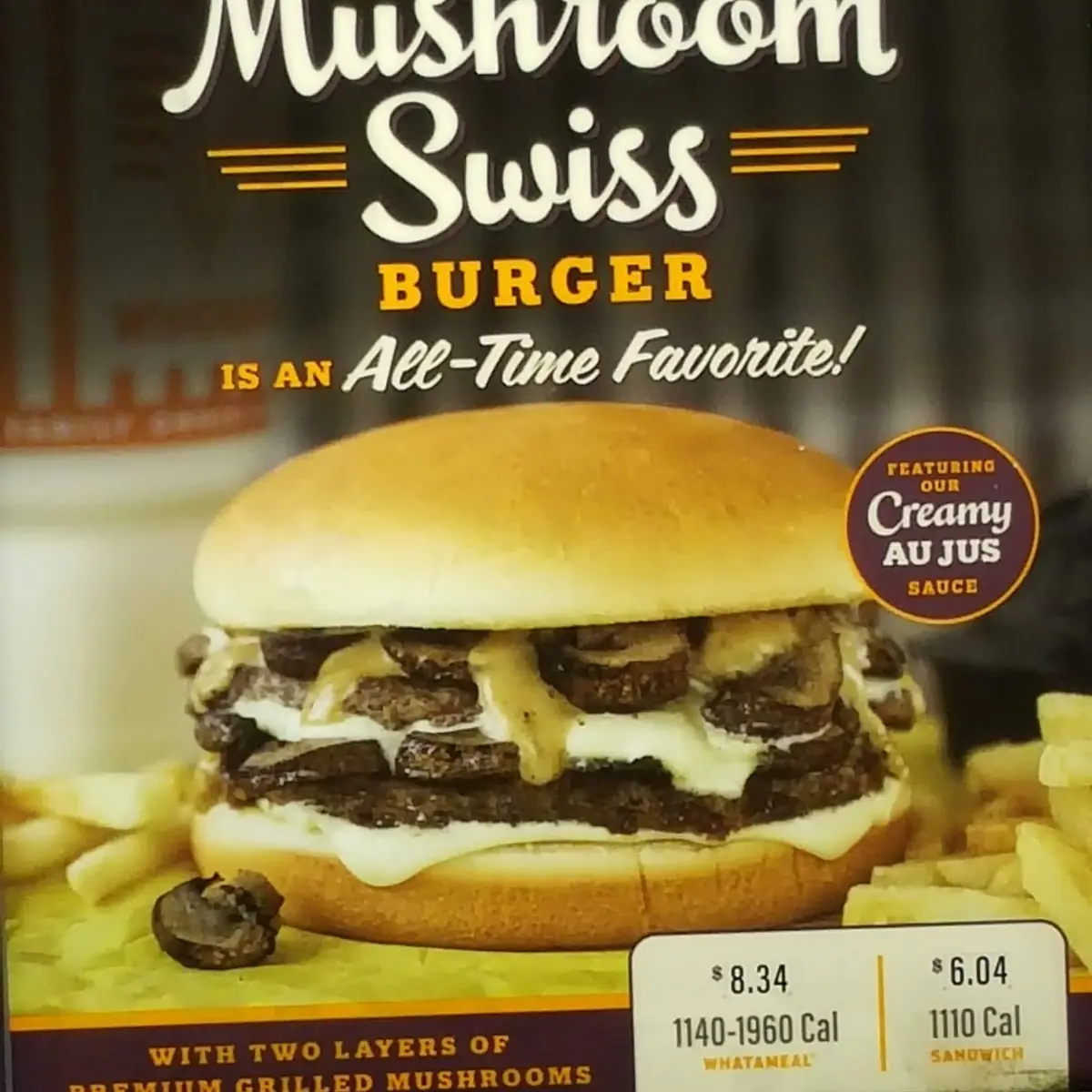 Mushroom Swiss Burger