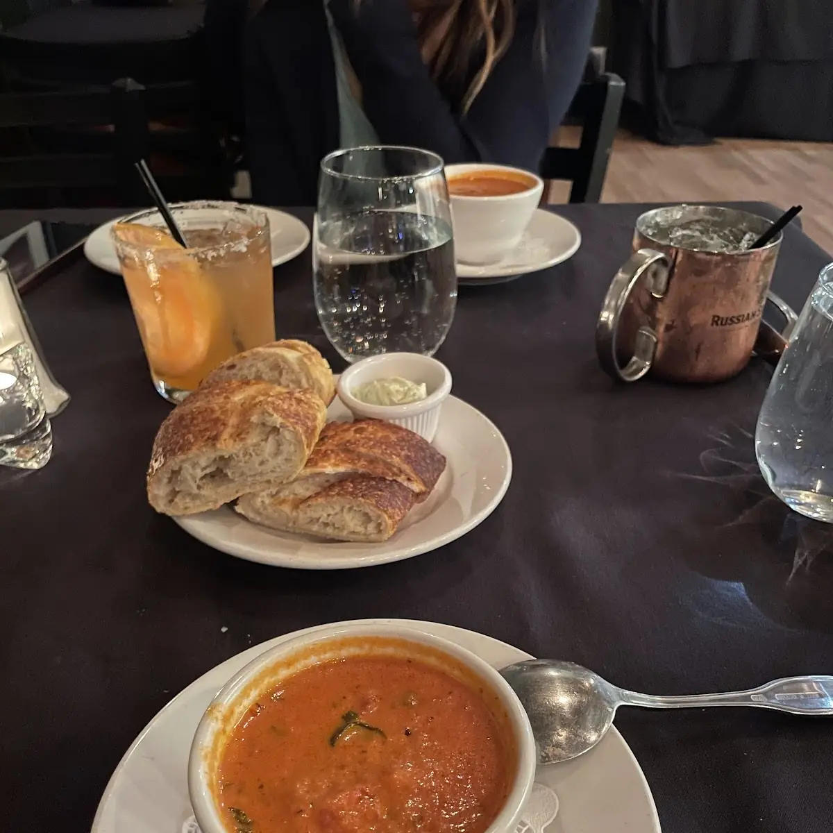 Tomato Soup with Bread