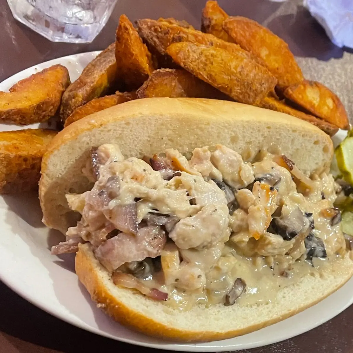 Chicken Carbonara Sandwich