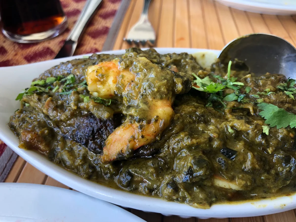Crevettes Saag Shrimp Saag