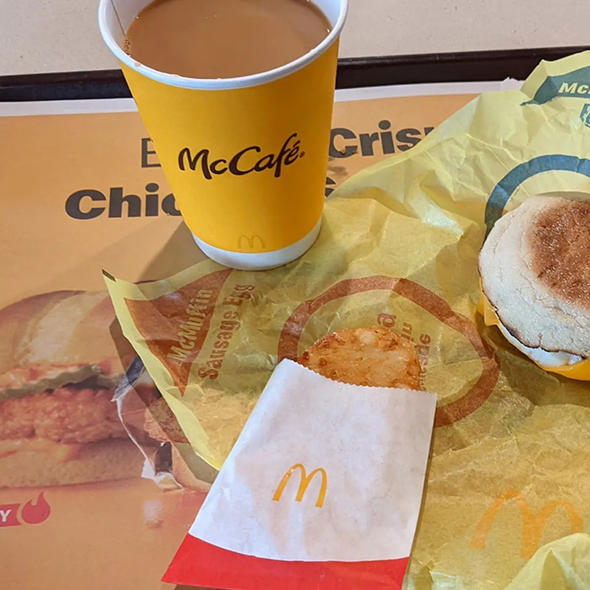 Mcmuffin Hash Browns & Coffee