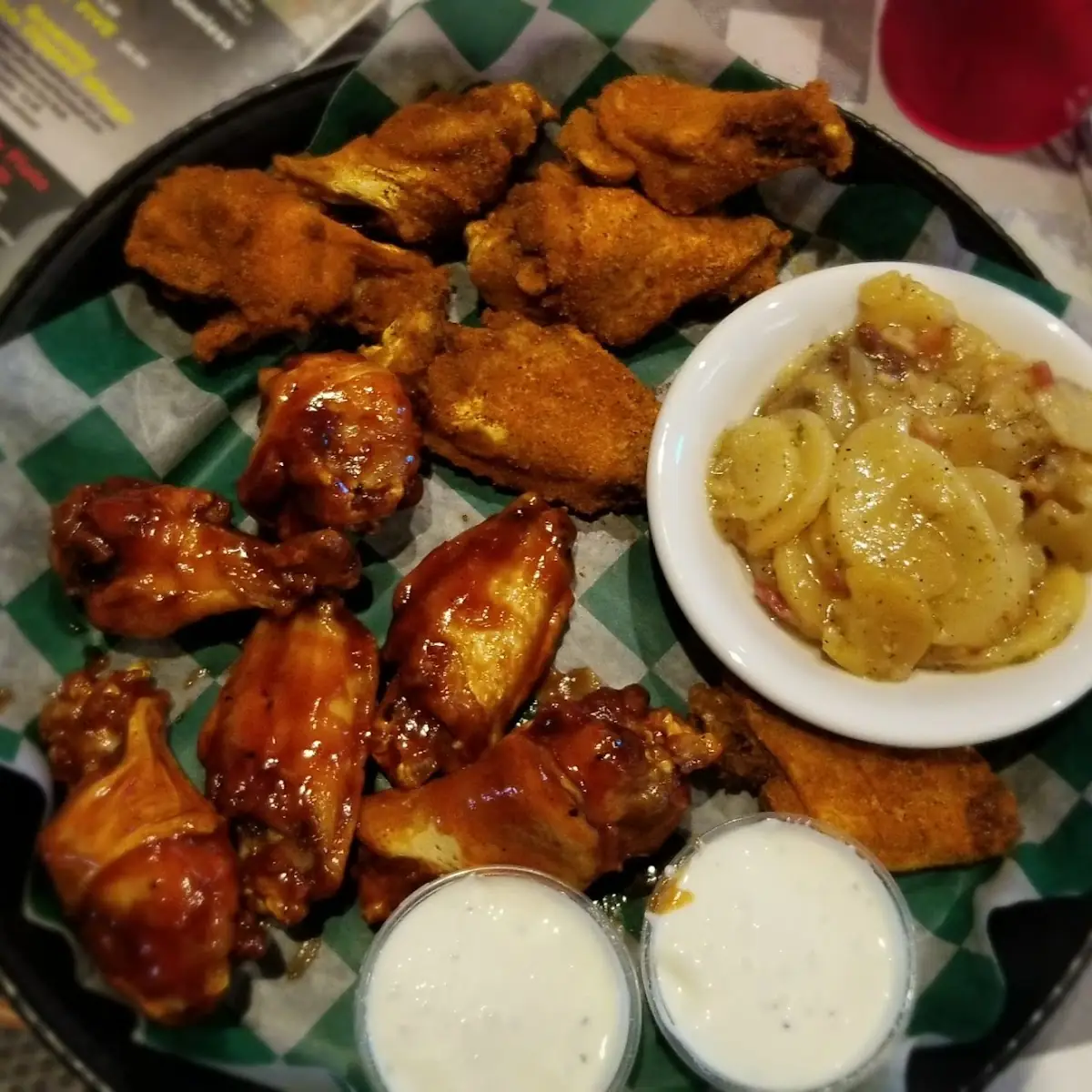 Makers Mark 46 Wings Brownies Dry Rub Wings German Potato Salad