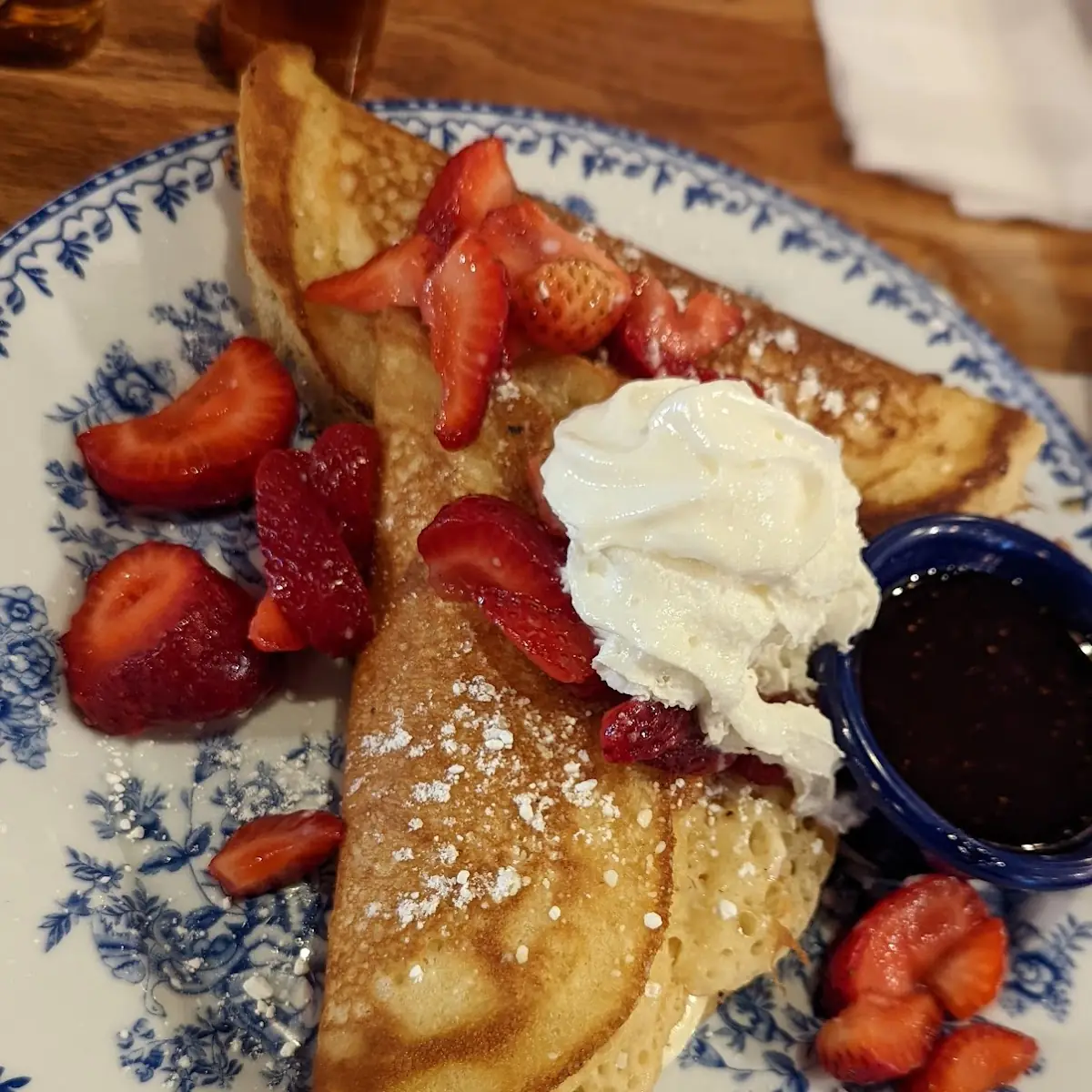 Cheese Cake Stuffed Pancake Breakfast