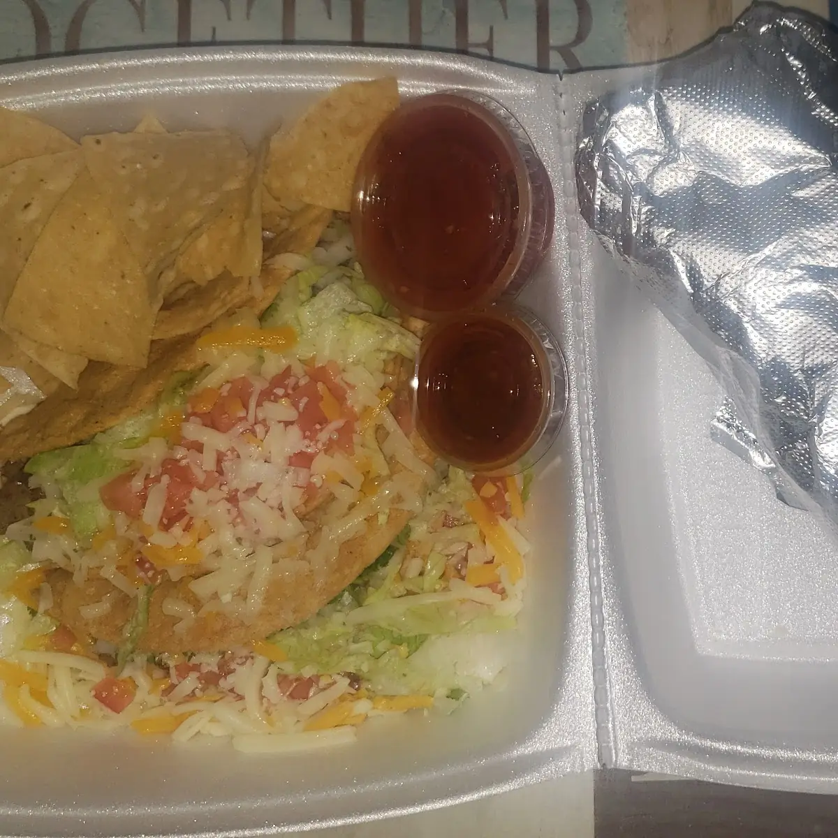 Tacos and Burrito