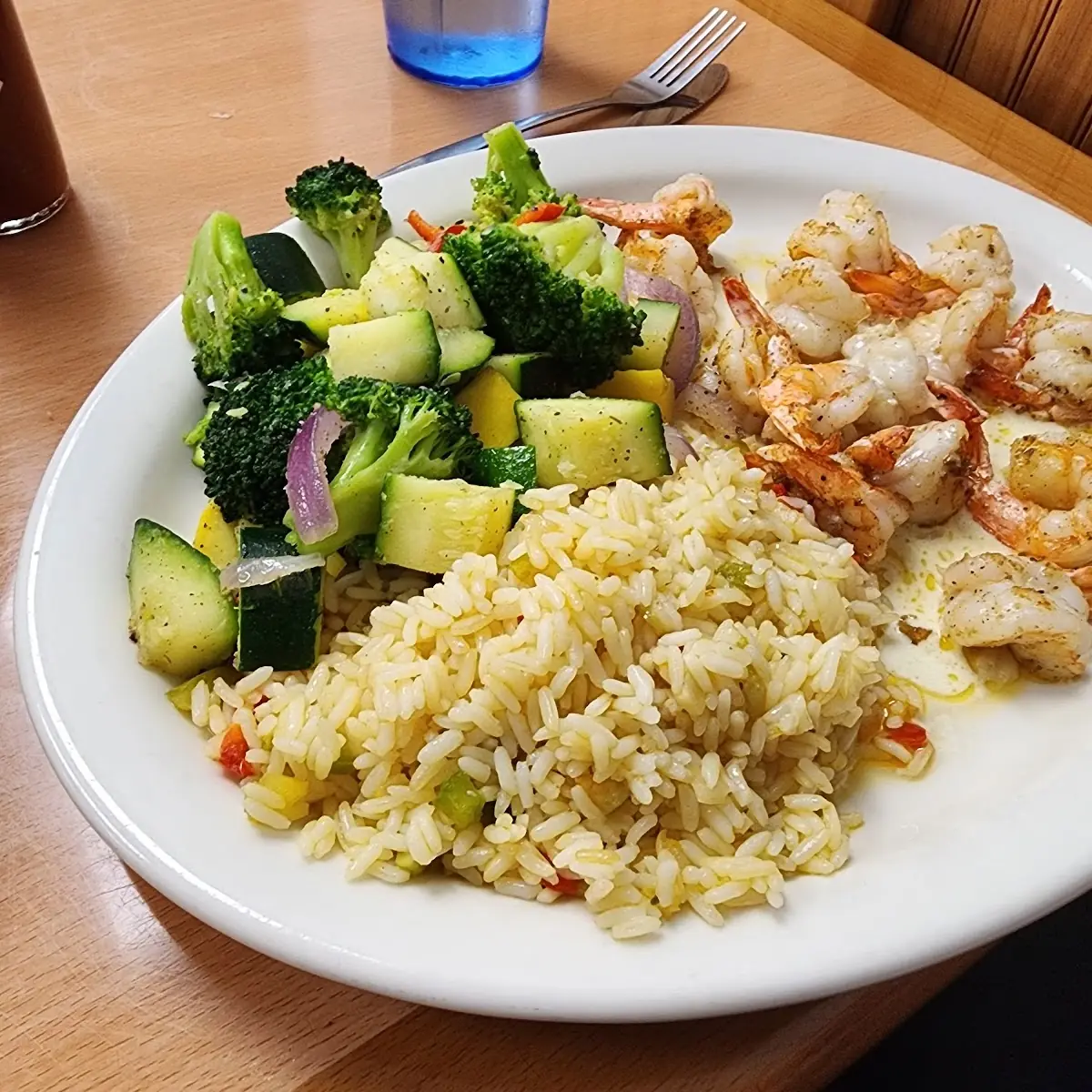 Blackened Grilled Shrimp with Vegetables