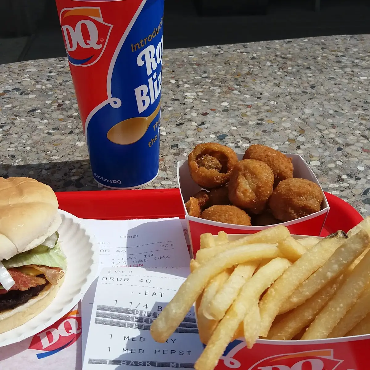 Cheeseburger Combo with Fried Mushrooms