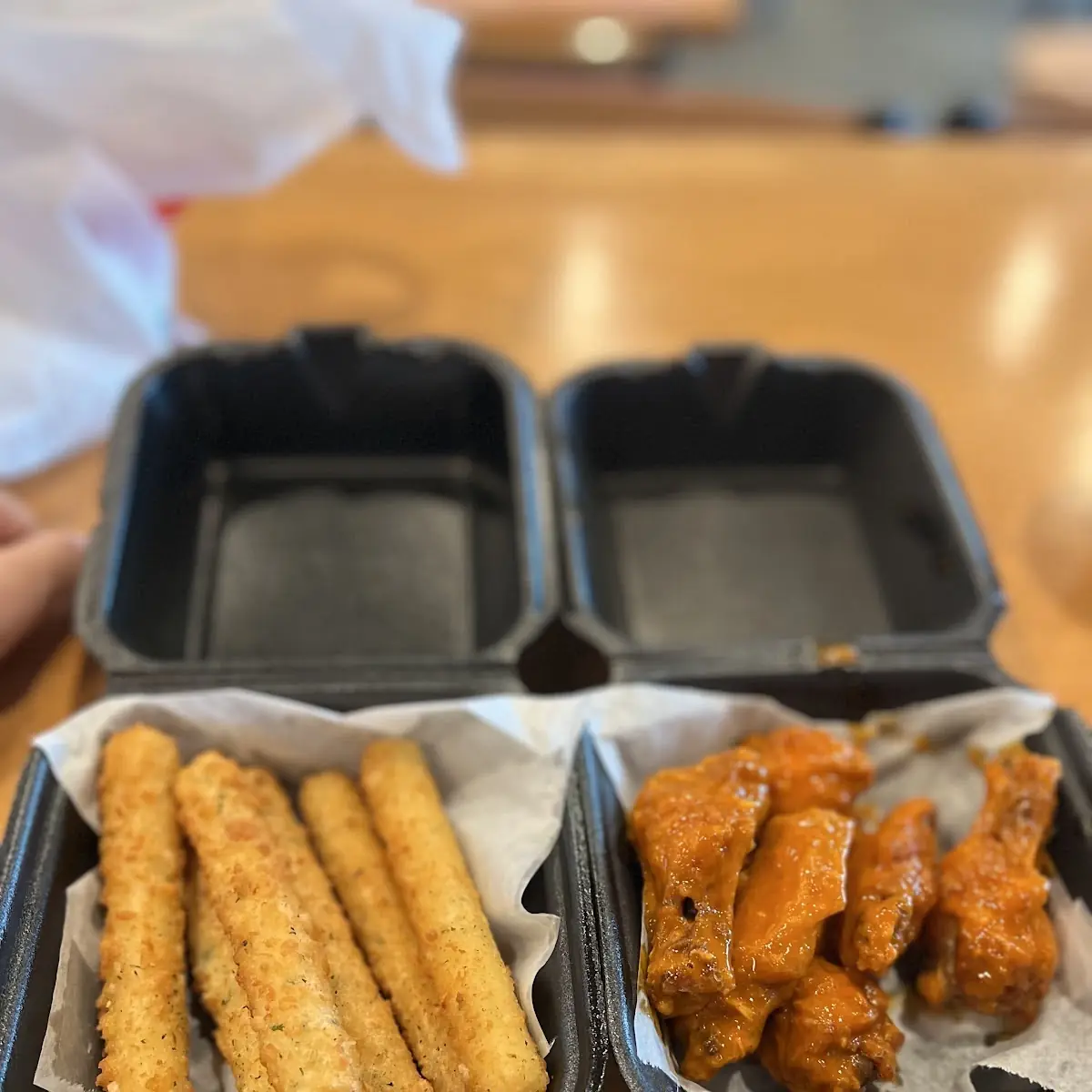 Mozzarella Sticks and Buffalo Wings