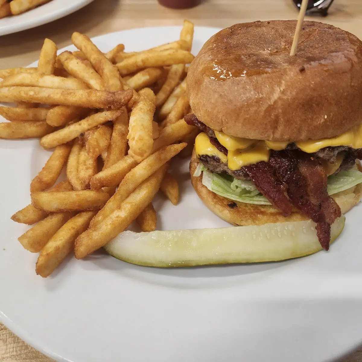 Bacon Double Cheeseburger with Fries