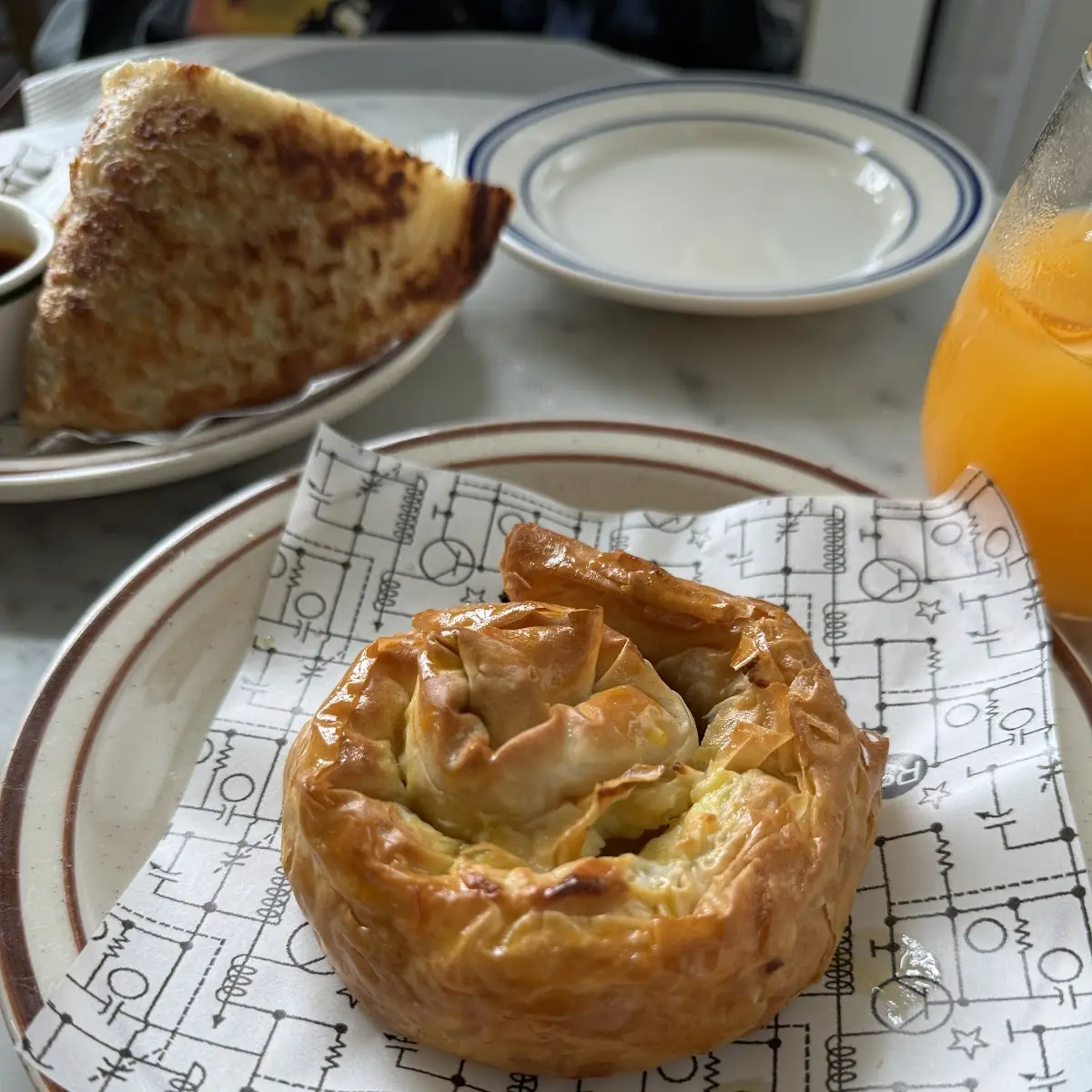 Saffron Cream Cheese Pastry