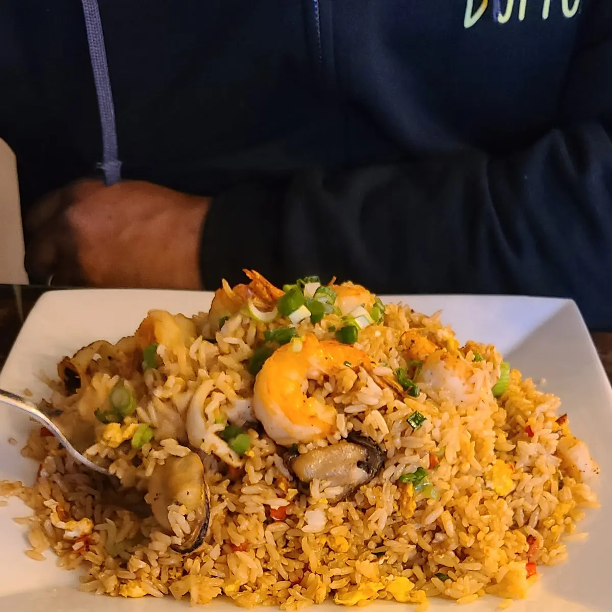 Chicken Beef and Shrimp Fried Rice