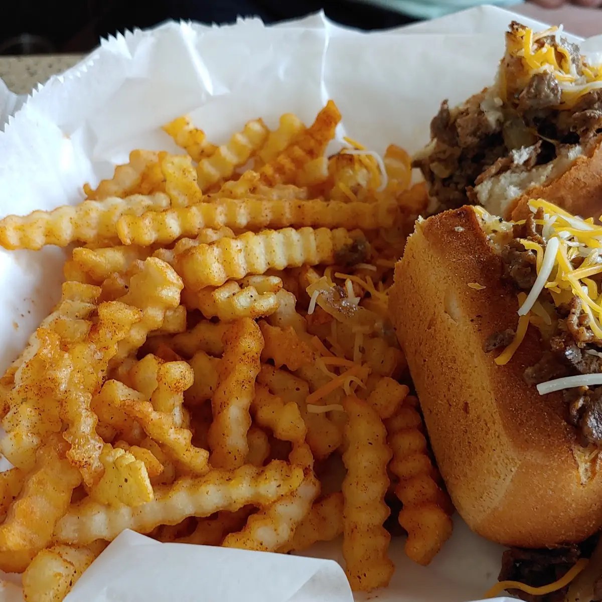 Beef Cheese Steak with Fries