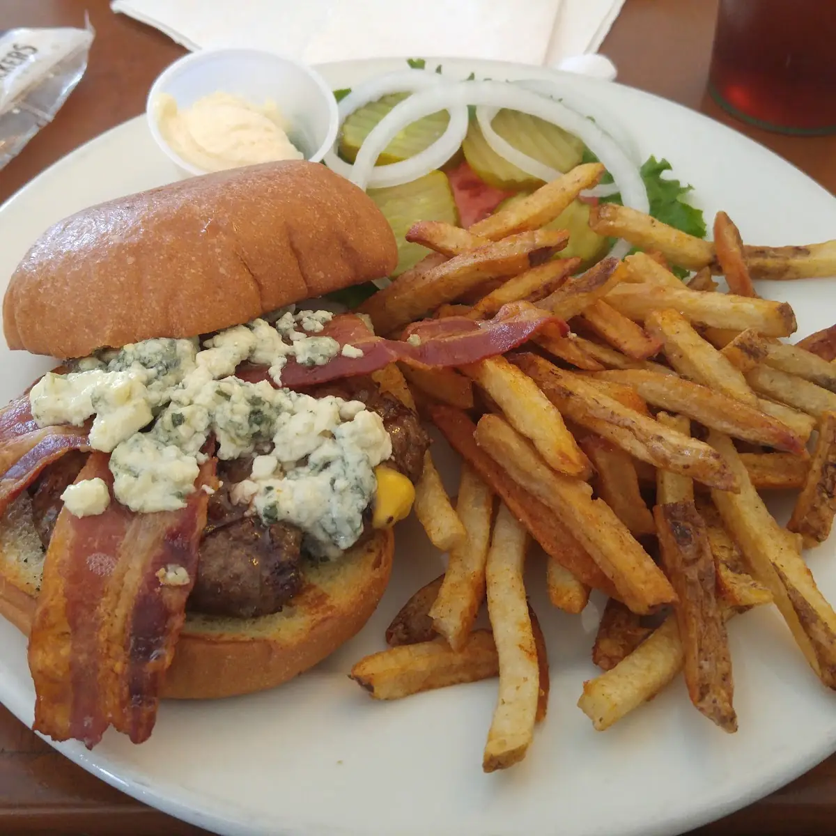 1 3 Pound Angus Burger and Fries