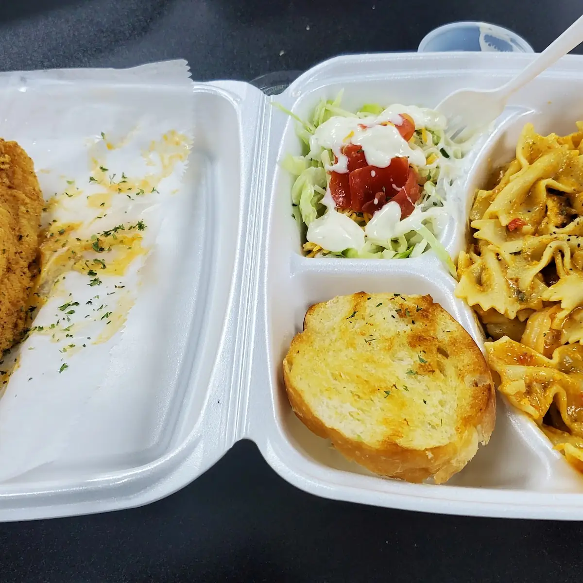 Fried Catfish and Shrimp Cajun Pasta