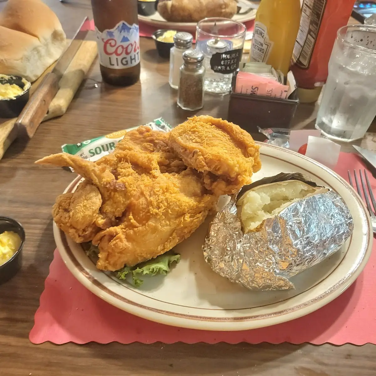 Roasted Chicken and Baked Potato
