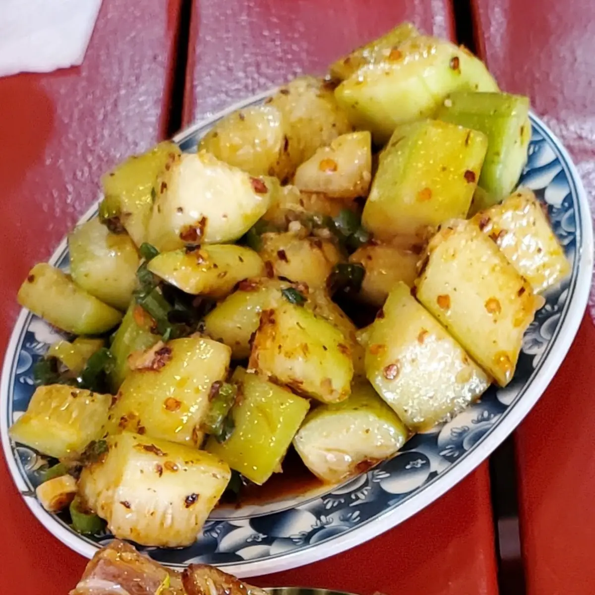 Cucumber w Hot Oil Sauce