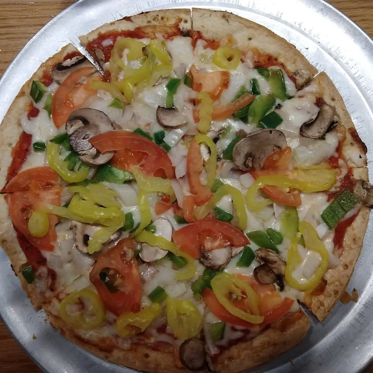 Cauliflower Crust Veggie Pizza