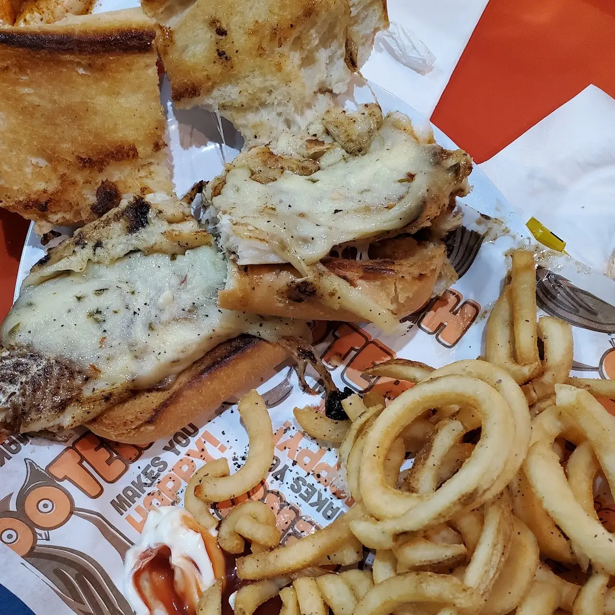 Grilled Big Fish Sandwich with Pepper Jack Cheese