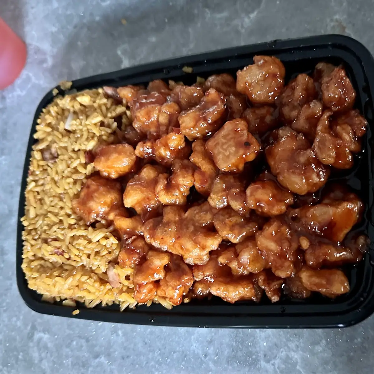 Orange Chicken or Beef
