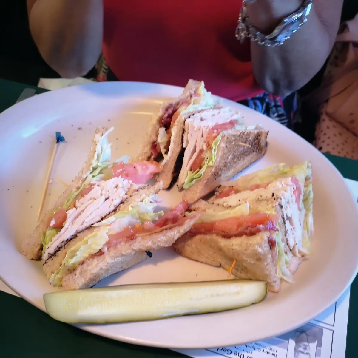 Turkey Bacon Club Sandwich