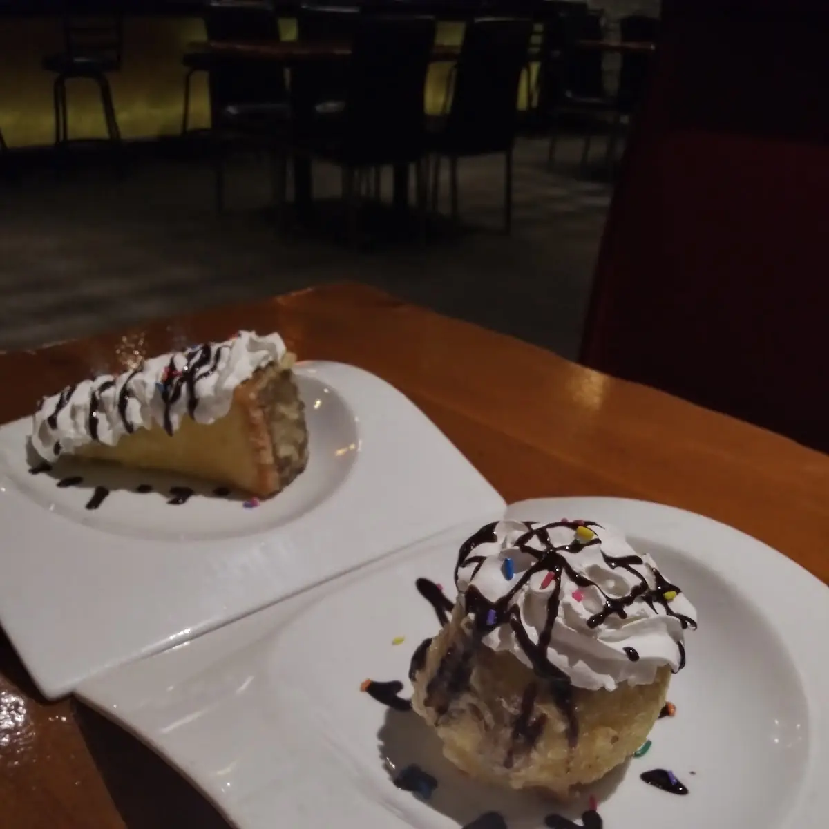 Fried Ice Cream and Fried Cheese Cake