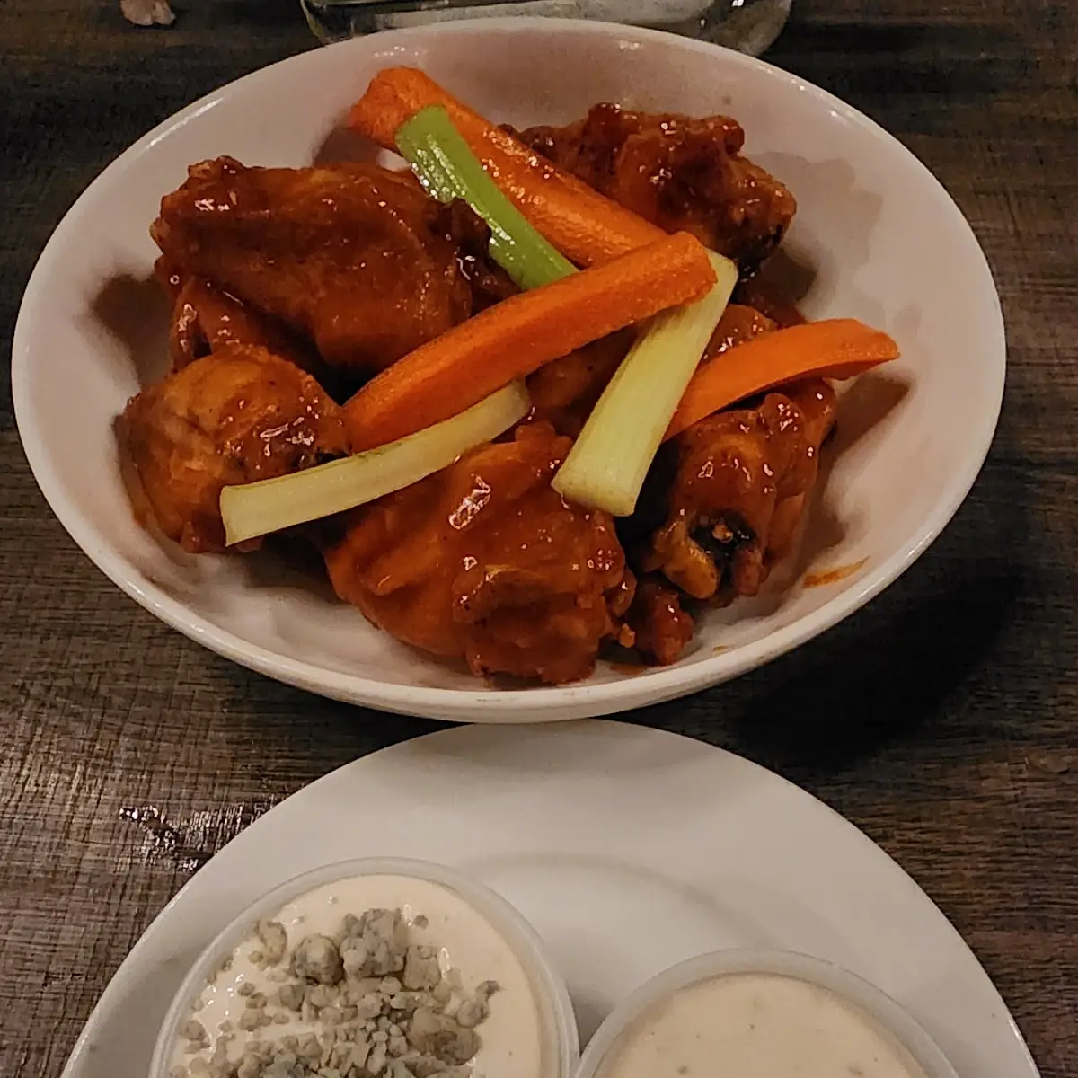 Buffalo Chicken Wings with Blue Cheese & Ranch
