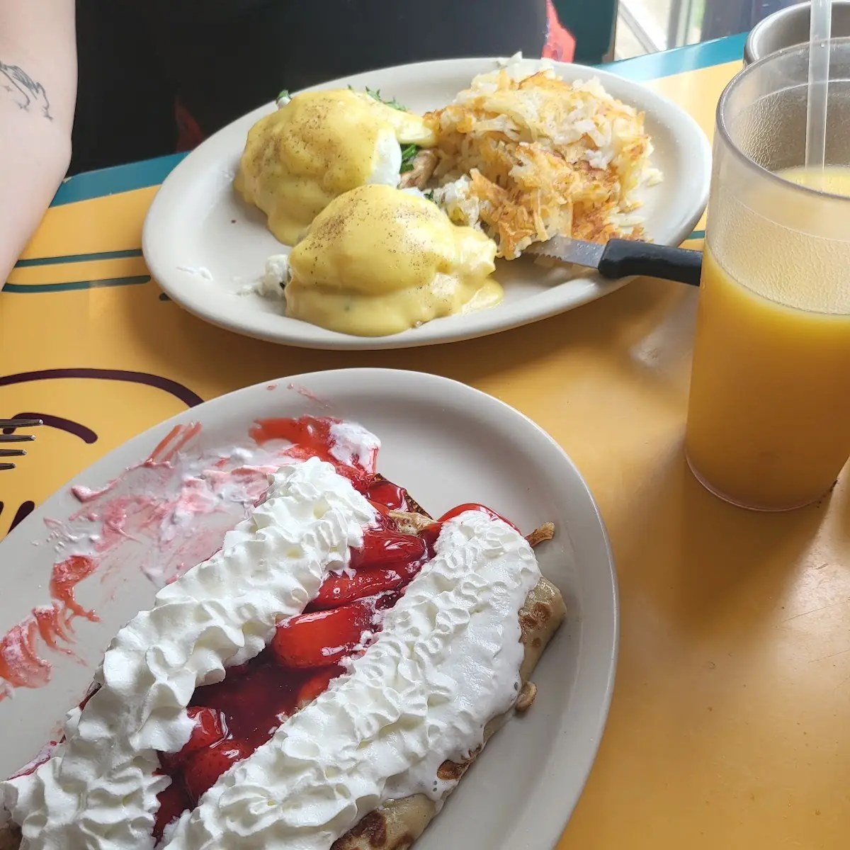 Chef's Crepe & Eggs Florentine