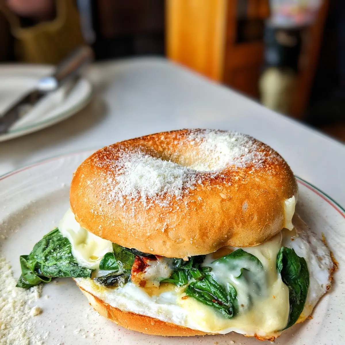 Toasted Bagel with Cream Cheese