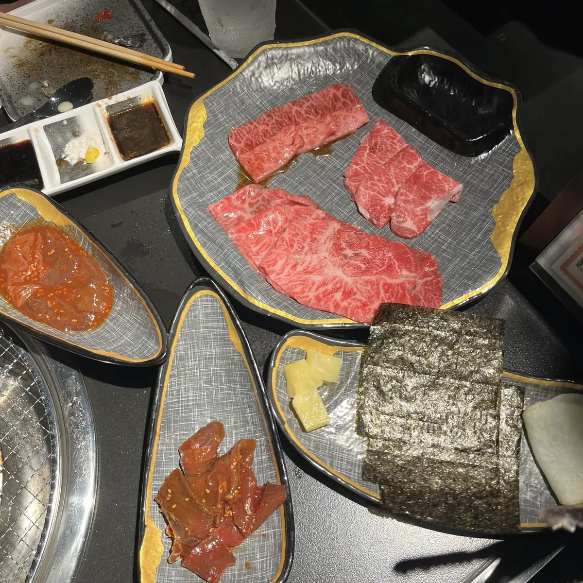 Wagyu Beef Grilling on Charcoal