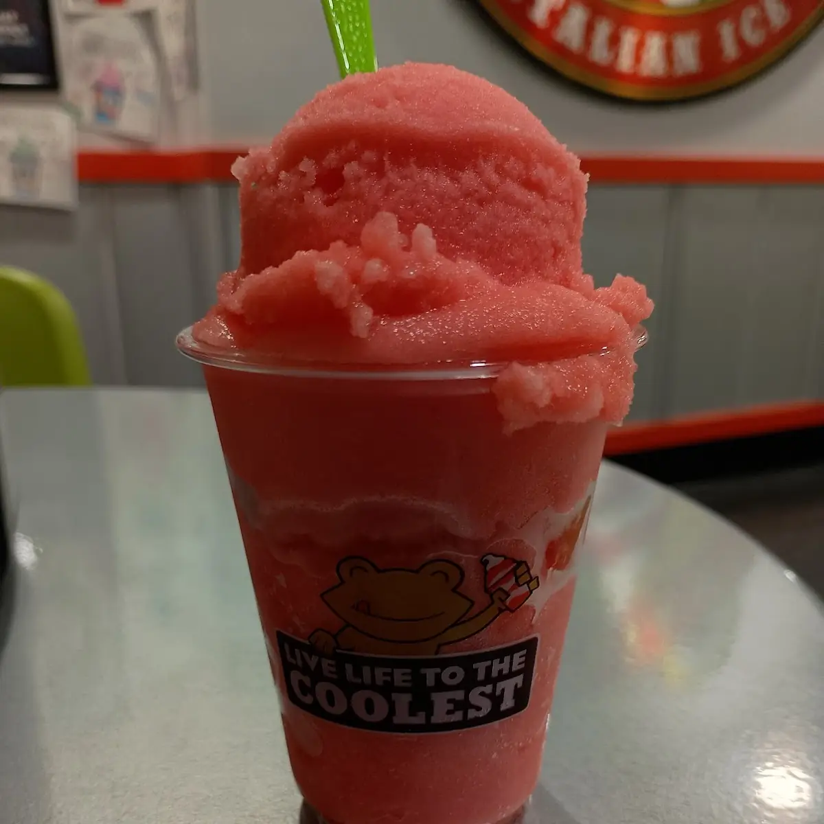 Strawberry Lemon Italian Ice