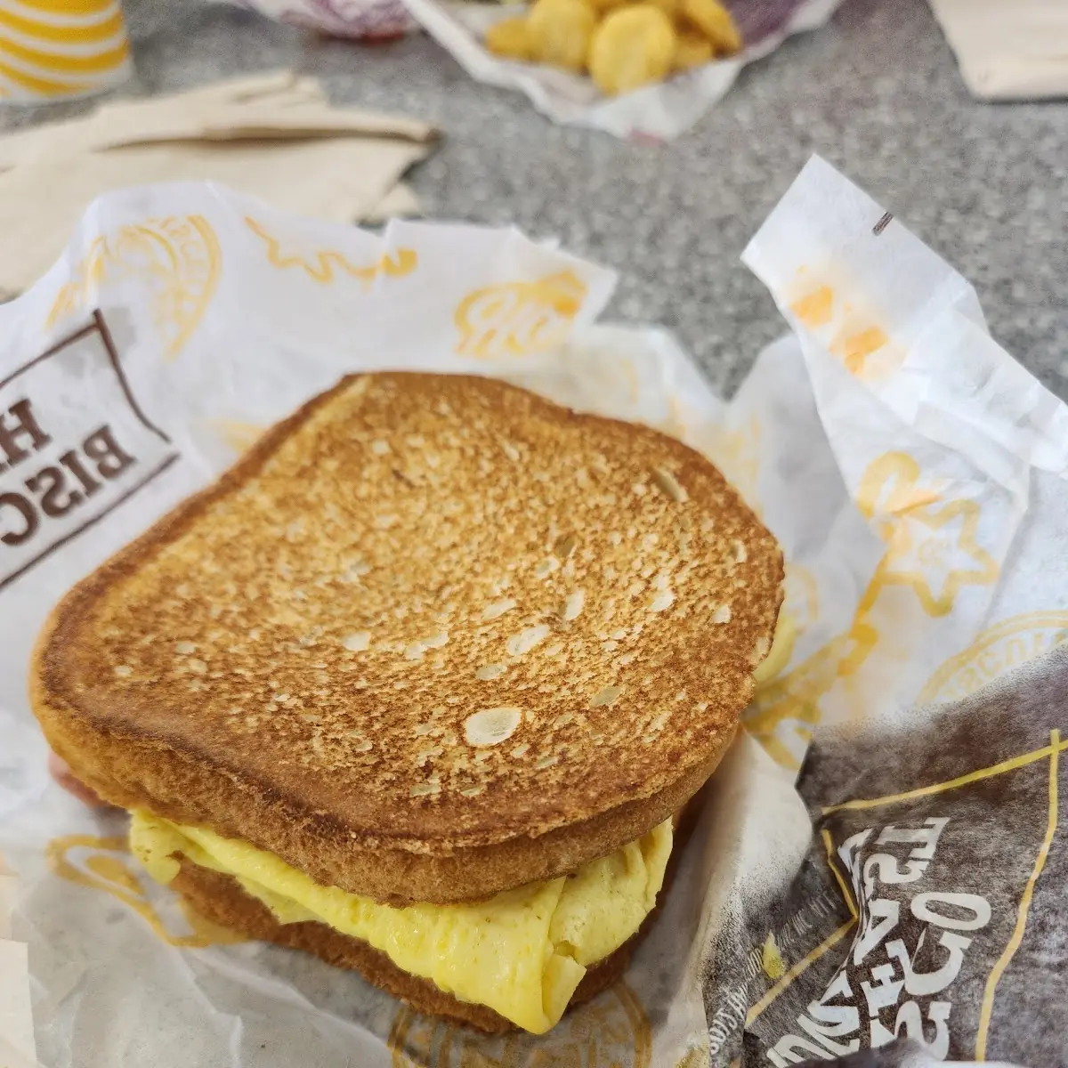 Sausage Egg and Cheese Sandwich