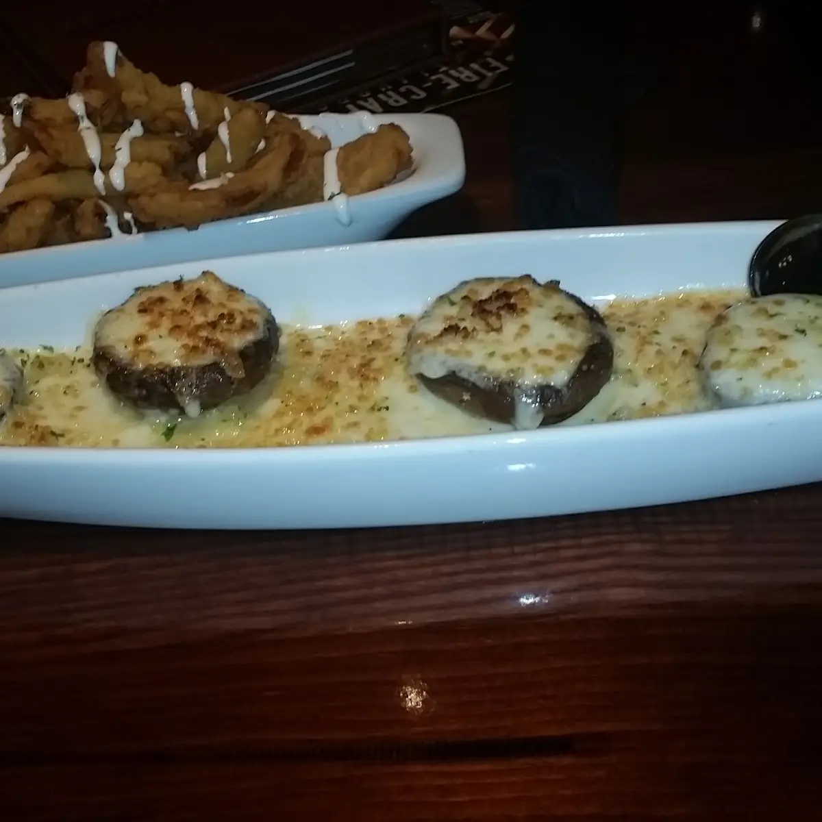 White Cheddar Stuffed Mushrooms