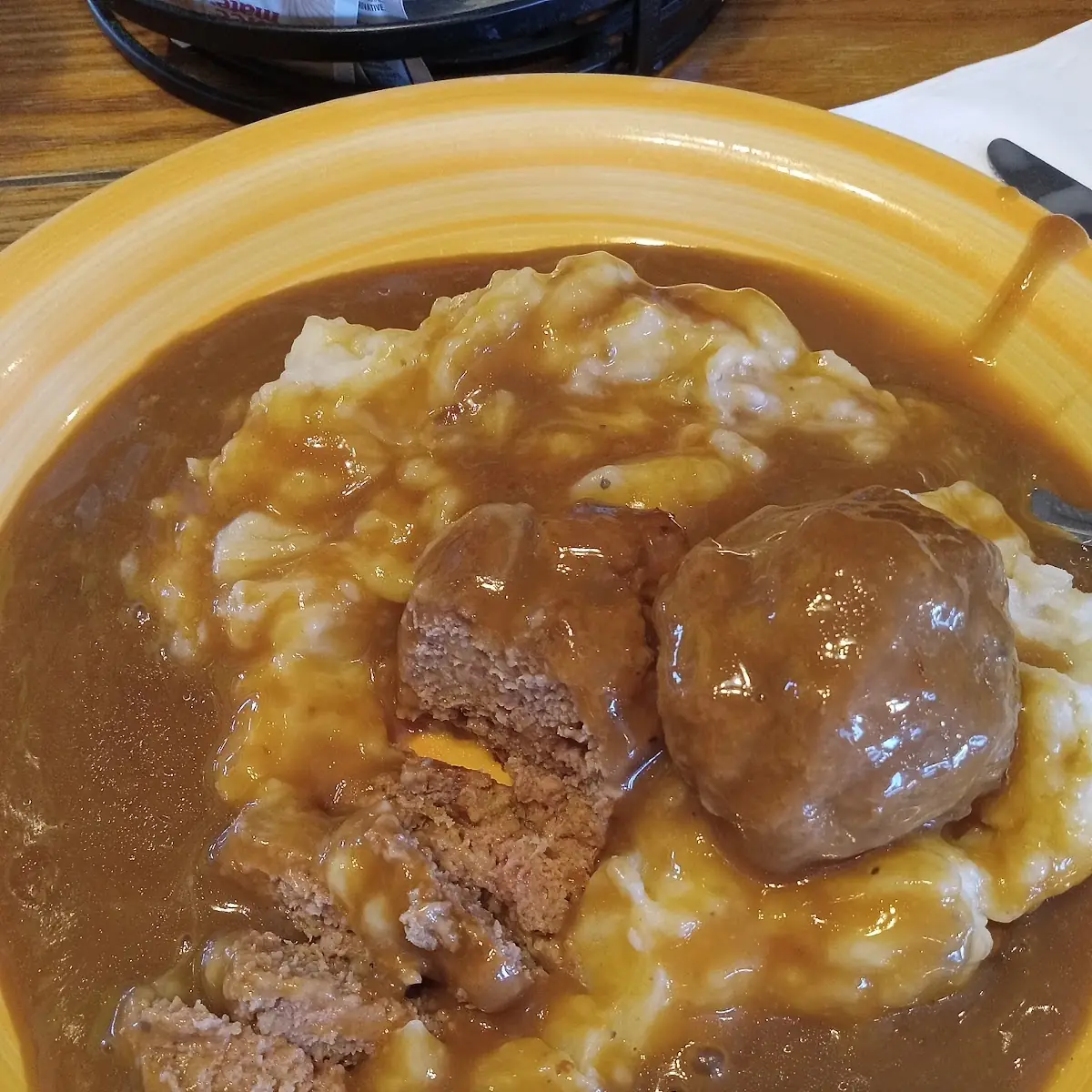 Swedish Meatballs Mashed Potatoes and Gravy