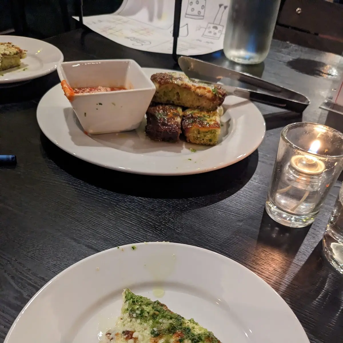 Garlic Cheesy Bread with Pesto