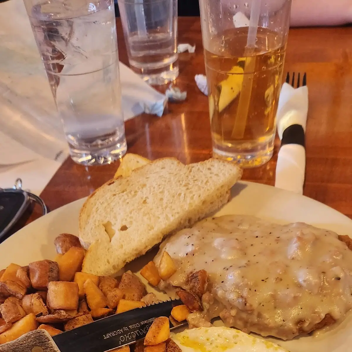 Chicken Fried Steak and Eggs