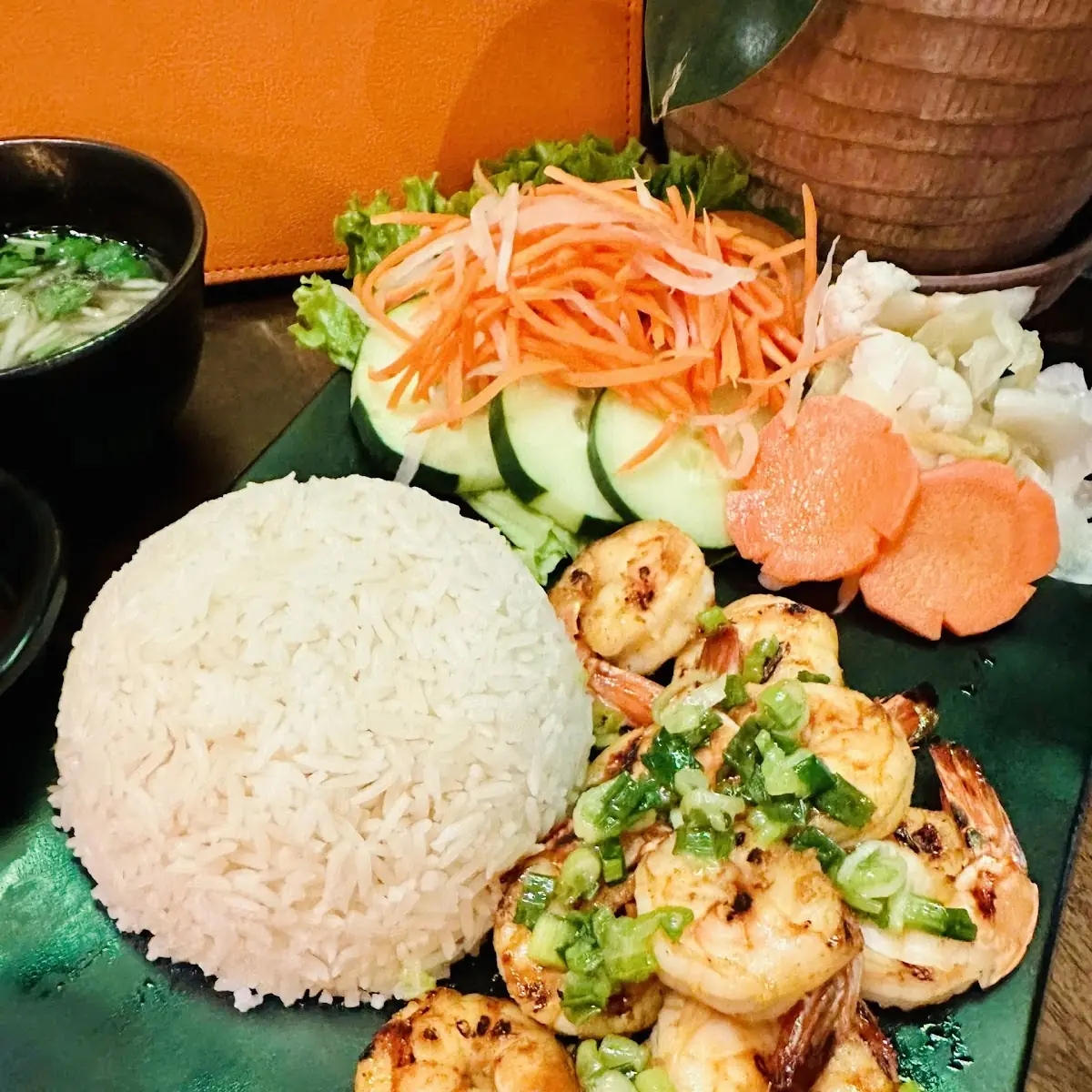Grilled Shrimp Rice Dish Com Tom Nuong