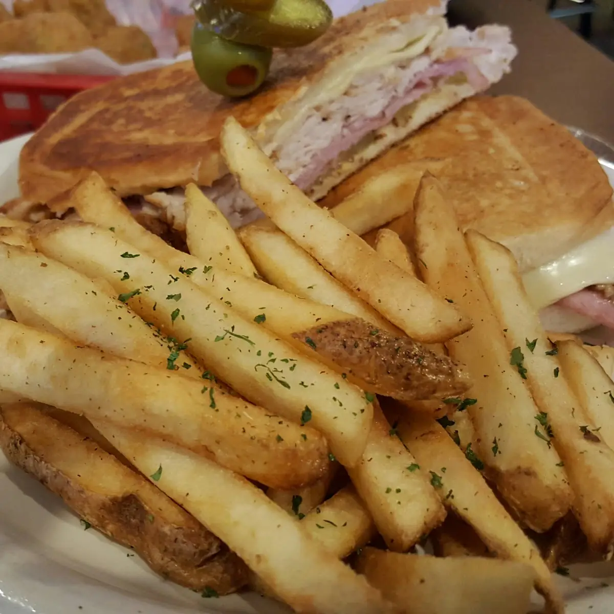 Cuban Sandwich and Fries